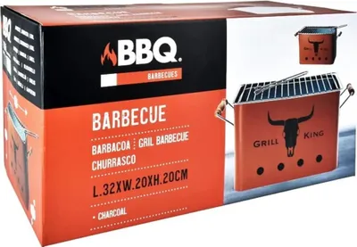Produktbild von ProGarden Grill Rechteckig Matt Orange