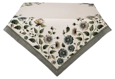 Zdjęcie produktu dla Clayre & Eef Obrus 100x100 cm Beżowy Bawełna