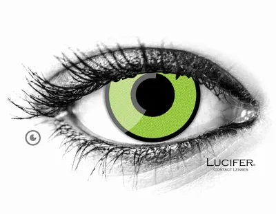 Produktbild von Lucifer® Frankenstein Farbige Kontaktlinsen - 2 Stück (1 Paar), Ohne Sehstärke
