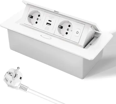Produktbild von Electraline 300182: Wasserdichte Schutzhülle für den Außenbereich - IP54 - Verlängerungskabel - 4 Steckdosen (IP44) mit Abdeckungen - Grün