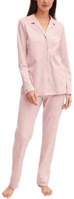 Productafbeelding van CALIDA Night Lovers pyjama voor dames, kleur perzikroze, maat 36-38