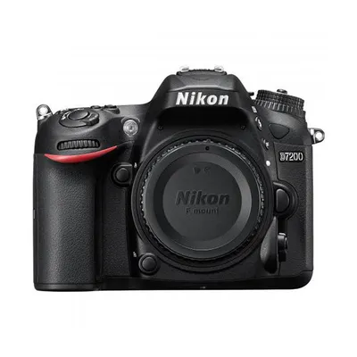 Zdjęcie produktu dla Nikon D7200, 24,2 MP, 6000 x 4000 px, CMOS, Full HD, 675 g, Czarny