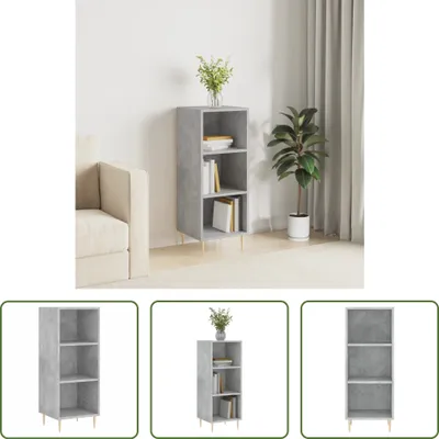 Produktbild von The Living Store Sideboard Betongrau 34,5x32,5x90 cm Holzwerkstoff