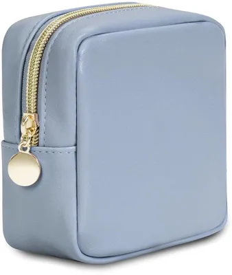 Image de Petite trousse à maquillage en cuirPolyuréthanebleu