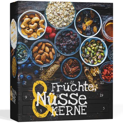 Image de BOXILAND® Calendrier de l’Avent Bio 2025 – 24 snacks sains (fruits,noix,graines), végan, bio, parfait pour une collation saine, fabriqué en Allemagne