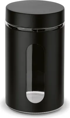 Obrázek produktu pro dóza 1,00l SKLO ČERNÁ d10x18cm, průhled *PO 15.6._EXTPLASTIMEX