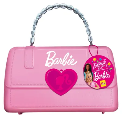 Productafbeelding van Lisciani 99375 - Barbie Sieraden-handtasje Knutselset, armbanden, doe-het-zelf, meisjes, kralen, design, mode