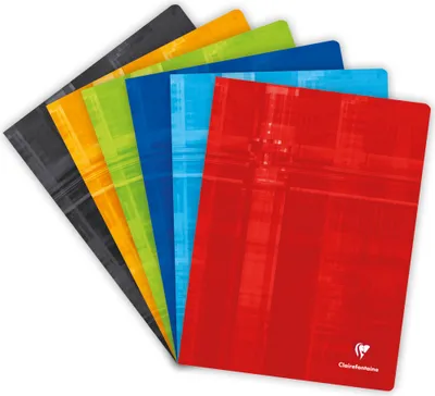 Produktbild von Clairefontaine 10x Heft 24x32 cm, 24 Blatt 90g, kariert 5/5 - Sortiert 3312C