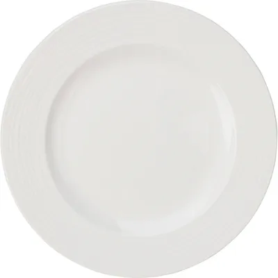 Produktbild von Flacher Essteller, aus Porzellan, weiß, Ø 27 cm