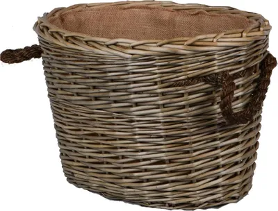 Produktbild von UNUS® Korb geflochten Weide Aufbewahrungskorb Holzkorb Wäschekorb 29x33x46