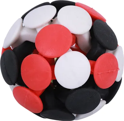 Produktbild von Hundeballspielzeug, robustes Hundekauspielzeug für aggressive Kauer, interaktiver Hundetrainingsball mit Glöckchen zur Linderung von Angst und Langeweile