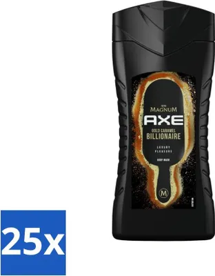 Image de Axe X Magnum - Gel douche - Gold Caramel Billionaire - 250 ml - Pack avantage - 25 pièces