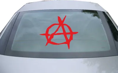 Produktbild von Indigos UG - Aufkleber Heckscheibe & Motorklappe DE7078 - rot - 600x533 mm - Anarchies - Auto Scheiben Fenster Heckklappe Tuning Racing JDM - Die cut