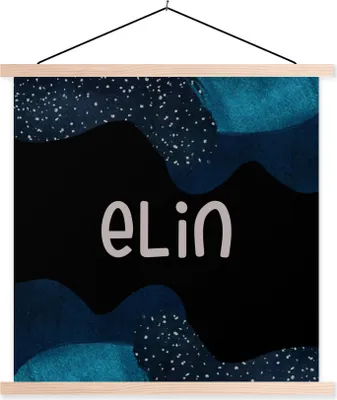 Produktbild von MuchoWow® Textilposter Elin - Pastell - Mädchen 60x60 cm mit holzfarbenen Rahmen - Wanddekoration