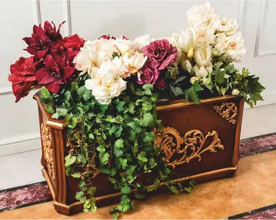 Produktbild von Casa Padrino Luxus Barock Blumentopf Braun / Gold 125 cm -  Italy