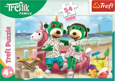 Zdjęcie produktu dla Puzzle mini 54 elementy Wesoły świat Treflików Trefl