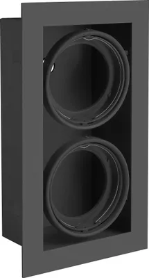 Productafbeelding van PIREO AR111 Inbouwspots, dubbel, zwart/zwart, model OP-PIREO2-20