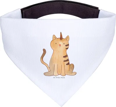 Produktbild von Mr. & Mrs. Panda Hund Halstuch Einhorn Katze - Weiß - Geschenk, Regenbogen, Hunde-Halstuch, Unicorn, Für Hunde, Mieze, Tuch, Glitzer