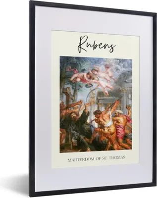 Produktbild von MuchoWow® Gerahmtes Poster Malerei - Barock - Rubens 30x40 cm - Poster mit Schwarzem Bilderrahmen Wandposter Rahmen Foto Bilder - Wandposter Schlafzimmer