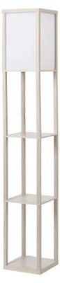 Immagine prodotto di Lampada da Terra 26x26x160 cm E27 40W con Mensole in MDF Rovere
