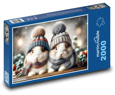 Obrázok produktu pre martinpuzzle - Puzzle 2000 - Zajíci v ciapke
