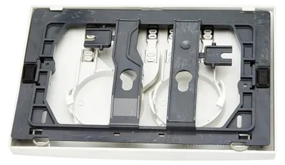 Produktbild von Betätigungsplatte Delta21 für 2-Mengen-Spültechnik, 245 x 165 x 14 mm, Weiß