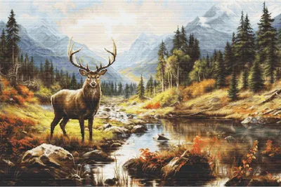 Produktbild von Luca-S Gobelin Stickpackung "Gold Collection Die Größe der Natur", Zählmuster, 42x28cm