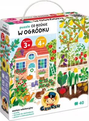 Zdjęcie produktu dla CZUCZU Puzzle Co rośnie w ogródku 92771 - Edukacyjne puzzle dla dzieci