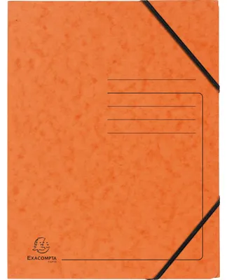 Obrázok produktu pre Exacompta 555414E Sammelmappe - A4, 355 g/qm, Gummizug, orange