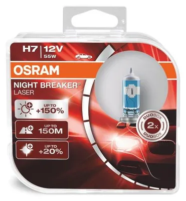 Produktbild von OSRAM NIGHT BREAKER LASER 2x H7 +150% Next Generation Scheinwerfer Birne Lampe