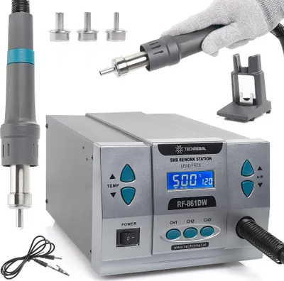 Produktbild von TECHREBAL RF-861DW 1000W Heißluftlötstation, grau