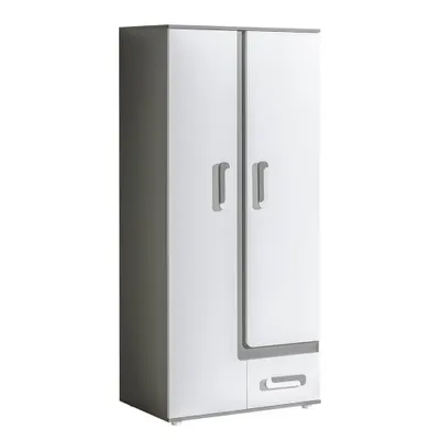Obrázek produktu pro Šatní skříň 85 cm CHOCHO - antracitová / bílá