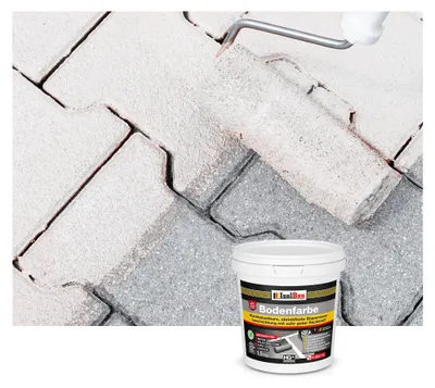 Produktbild von Isolbau Bodenfarbe Weiß 1,5 kg Betonfarbe Bodenbeschichtung wasserfest