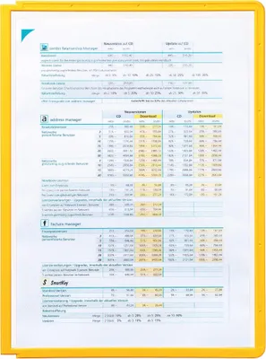 Obrázok produktu pre Durable 5606-04, Rám, Žltá, Polypropylén (PP), A4