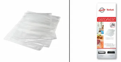 Immagine prodotto di Tefal kit sacchi goffrati 22x30 28x35 sottovuoto Vacupack Fresh Lock VT2550 VT25