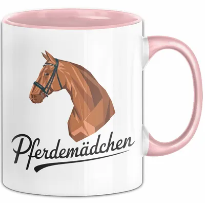 Produktbild von Pferde Tierliebhaber Tasse Geschenk Lustige Geschenkidee Spruch Pferdemädchen (Rosa)