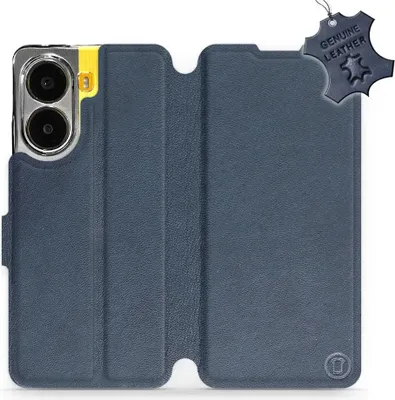 Produktbild von Echtleder Handyhülle für Xiaomi POCO X7 Pro, Mobiwear Leather, Dunkelblau