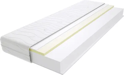 Produktbild von Schaumstoff Matratze 140x200 cm Doppelmatratze, H2 & H3 Komfortschaummatratze 19 cm Hoch Visco Memory mit Klimafaser, Hypoallergen, HR-Schaum, Wendematratze, Gesteppter & Abnehmbarer Bezug Flavio Max