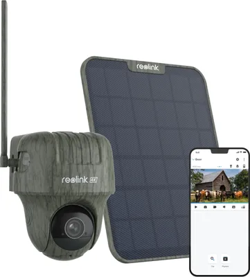 Produktbild von Reolink Wildkamera 4K 8MP Überwachungskameras 3G/4G LTE mit 360º Rundumsicht,No-Glow,Tiererkennung, 355°/90° Schwenk,Bewegungsmelder,2-Weg-Audio