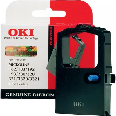 OKI Farbband 09002303, für OKI Nadeldrucker, Nylon, schwarz