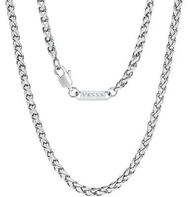 Productafbeelding van Heren ketting, panterketting, 18K verguld, Cubaanse schakelketting, 4 mm, 51 cm