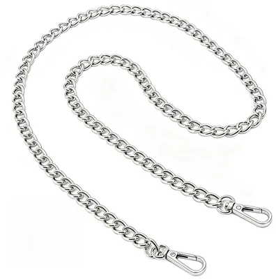Taschenkette 120 cm – silberne Ersatzkette für Handtaschen