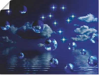 Produktbild von Gabi Siebenhühner: Sternenhimmel, Produkt:Poster, Größe:30x40 cm / Poster