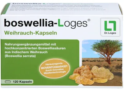 Zdjęcie produktu dla boswellia-Loges Kapsułki z kadzidłem, 120 szt.