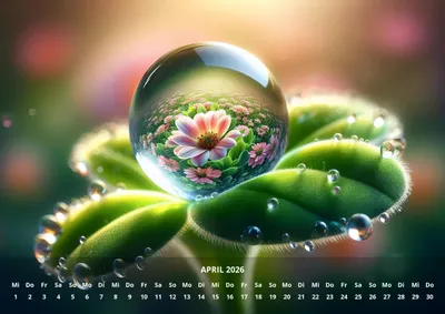 Image de raxxa Premium Calendrier mensuel 12 Moodscapes 2026 A4 horizontal