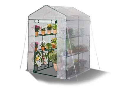 Produktbild von PARKSIDE® Gewächshaus, mit Gitterfolie, begehbar
