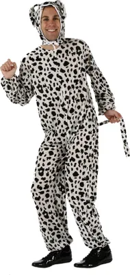 Produktbild von Dalmatiner Kostüm Jumpsuit Hund schwarz-weiss