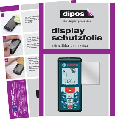 Produktbild von 3x Schutzfolie für Bosch Professional GLM 80 klar Displayschutzfolie Folie Display Schutz dipos
