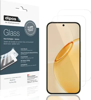 Zdjęcie produktu dla 2x dipos GlassCC Realme 16 Pro 5G