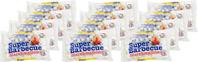 Produktbild von Mr. Mallo Super Barbecue Marshmallows 12x300g | Schaumzucker-Ware Mäusespeck | softe Süßigkeit für Barbecue, Lagerfeuer oder zum Grillen
